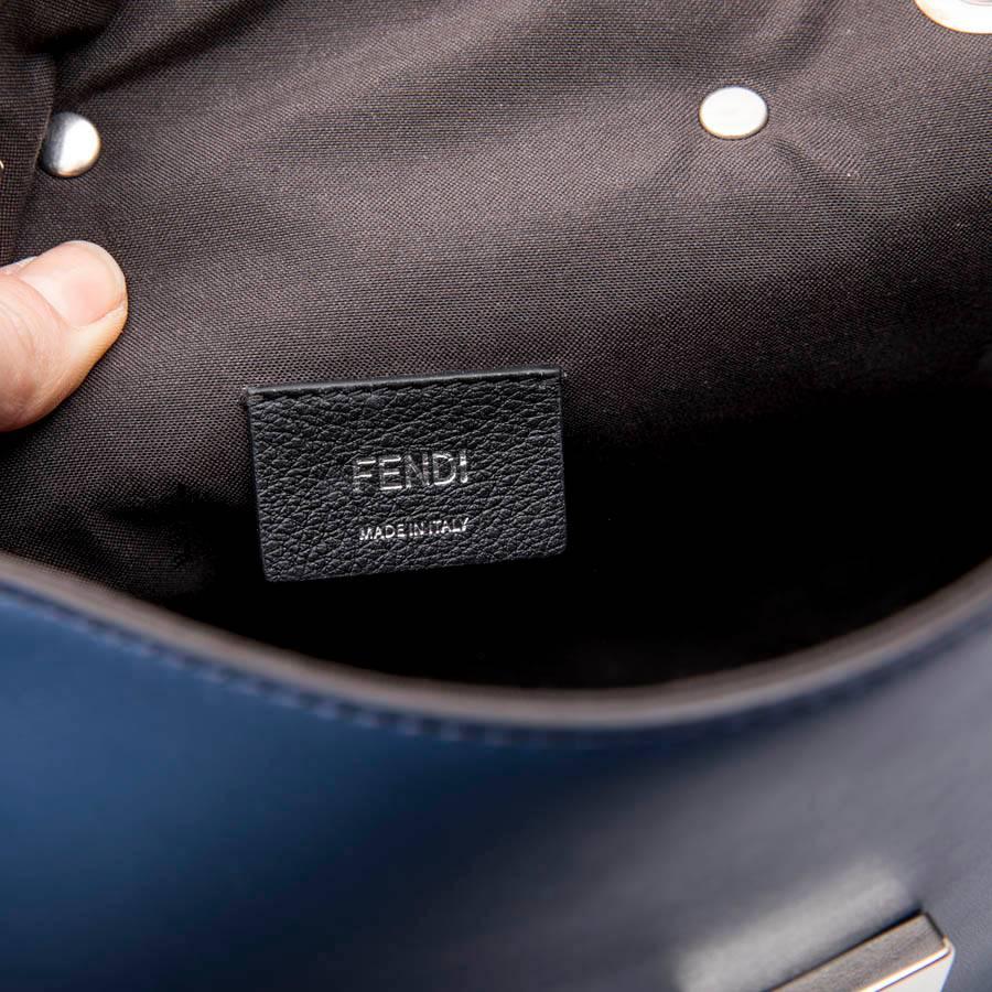 FENDI 'Back to School' Backpack in Soft Blue Leather 10