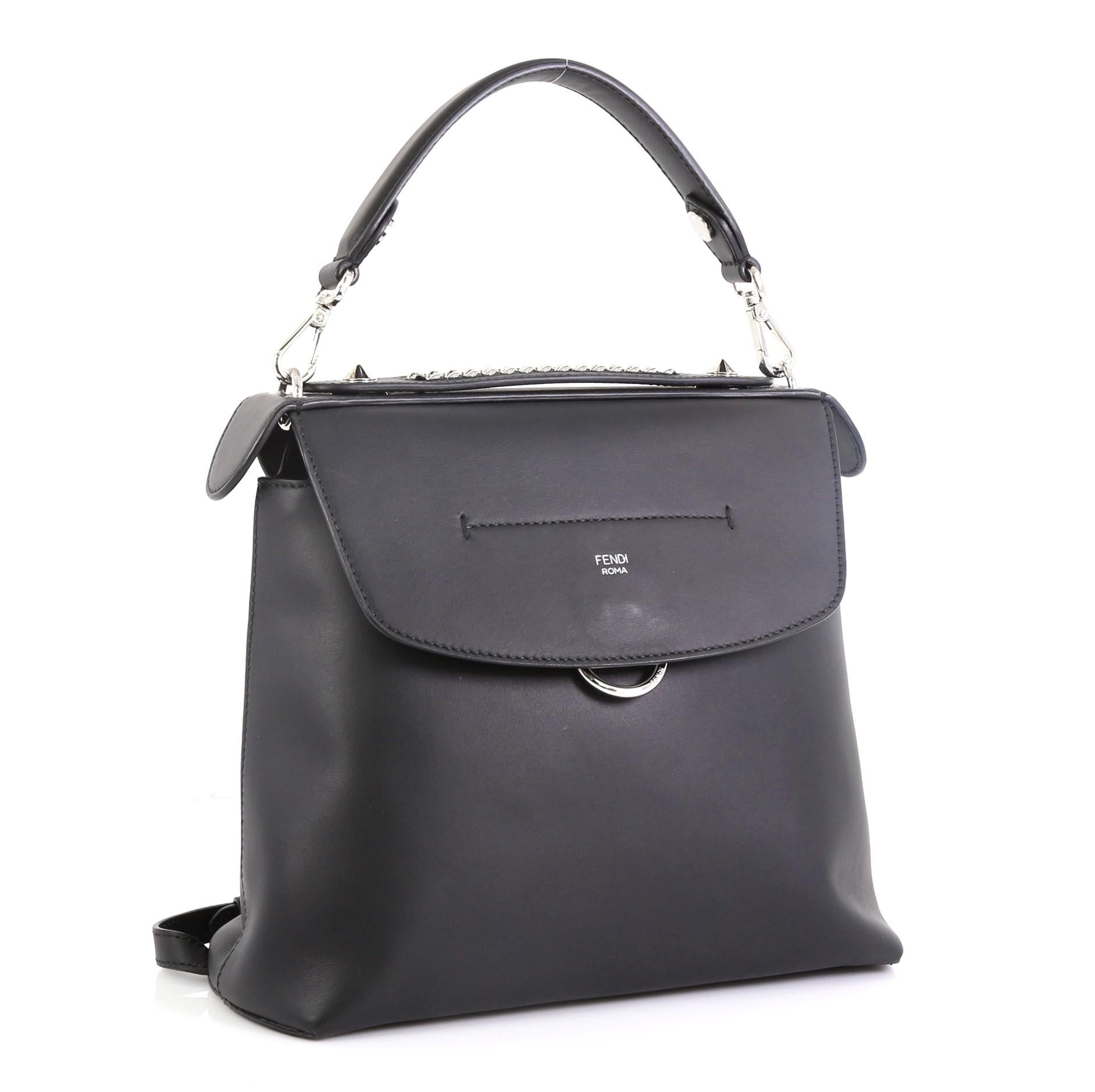 Fendi Back To School Backpack Leather Small In Good Condition In NY, NY
