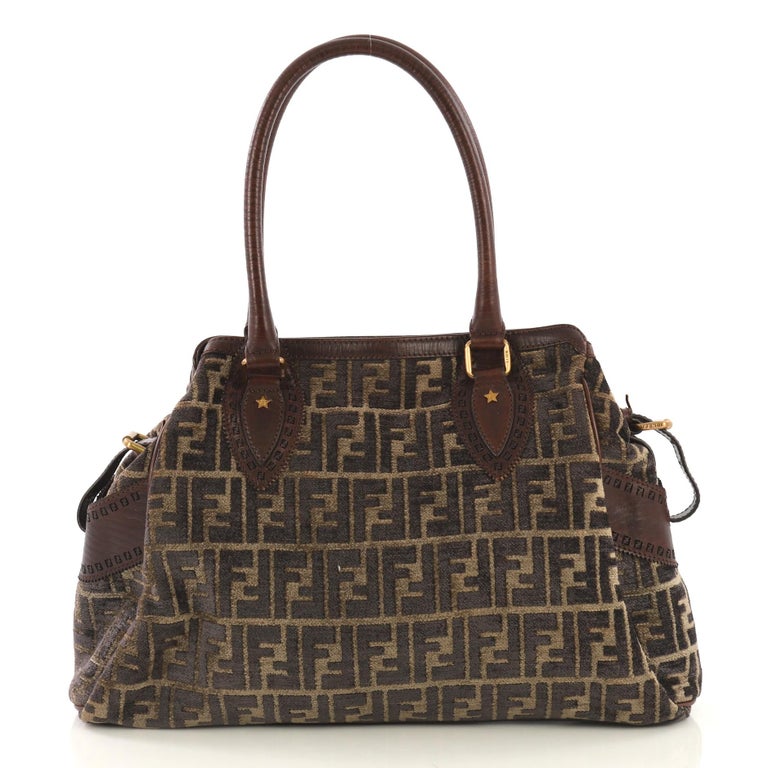 Fendi Bag Du Jour Zucca Velvet Medium at 1stDibs