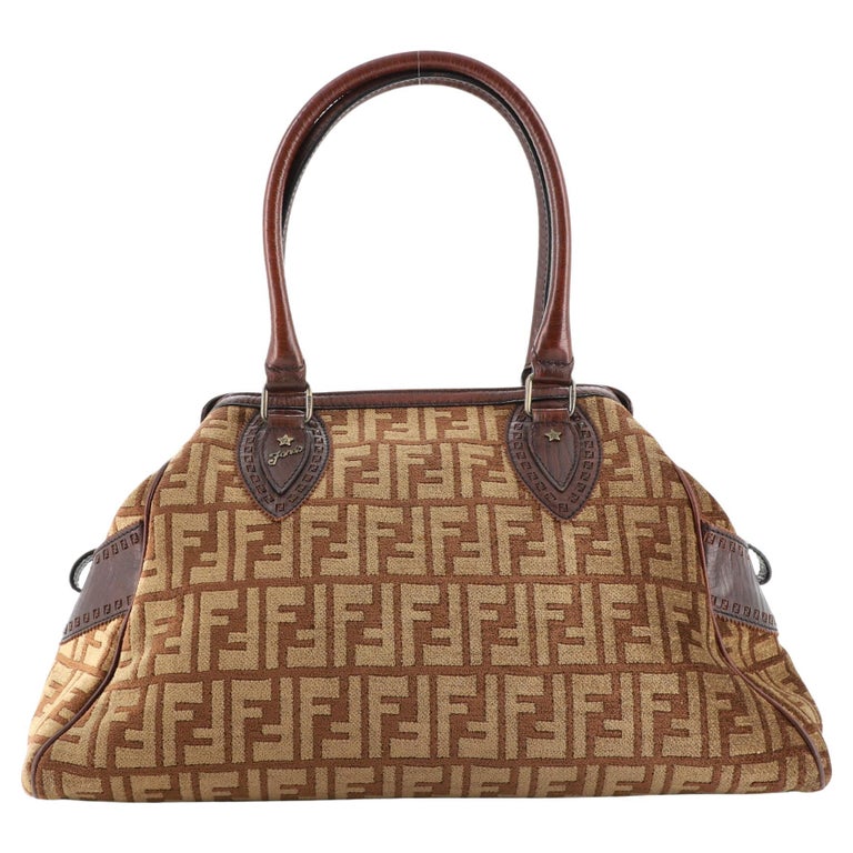 Fendi Bag Du Jour Zucca Velvet Medium For Sale at 1stDibs