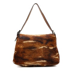 FENDI Bag Fendi Baguette Mamma in Pony-style brown calfskin