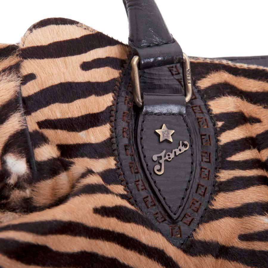 FENDI Bag in Goat Skin with a Zebra Pattern 2