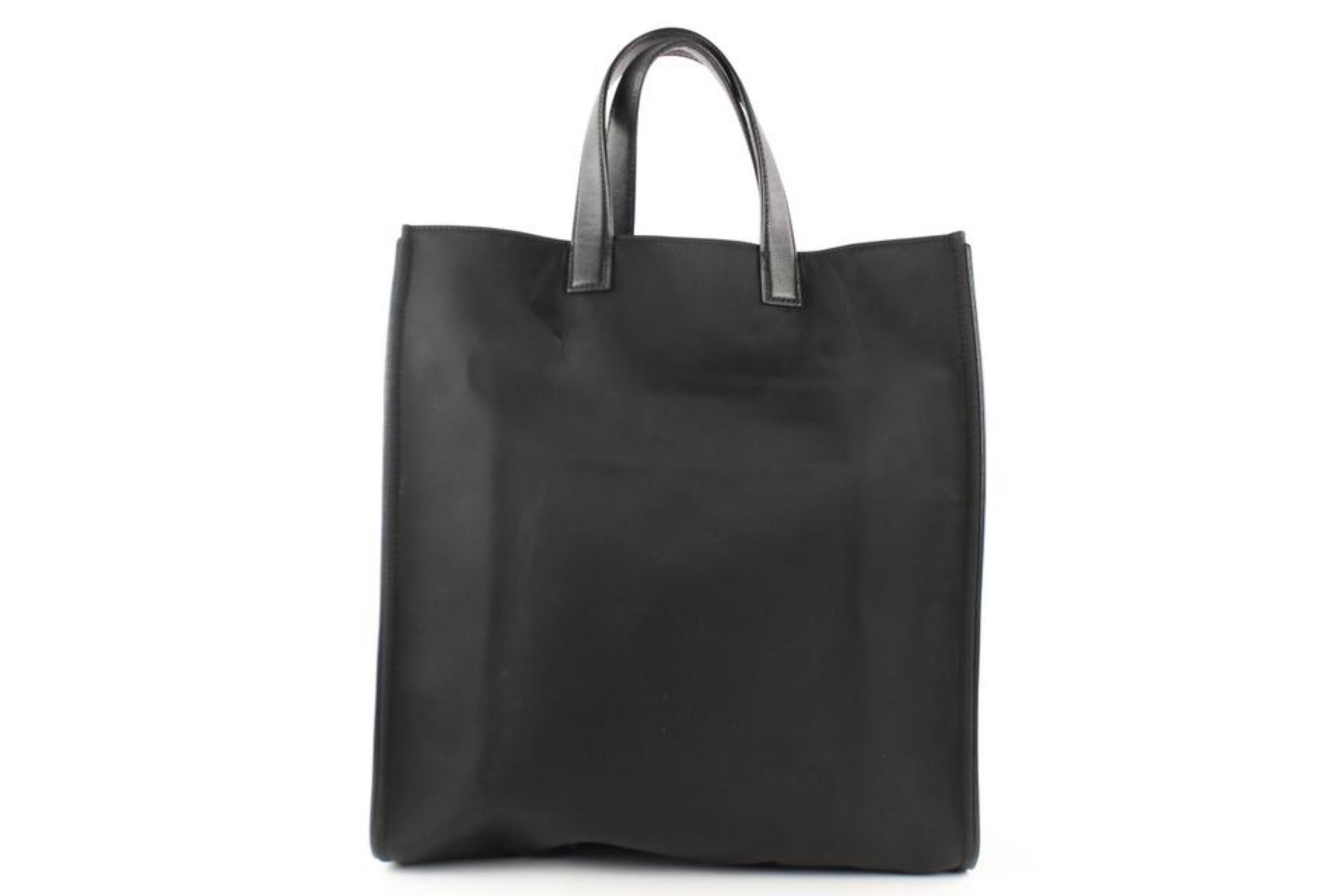 Fendi Bag Limited Monster Eyes 9fe0108 Black Nylon Tote For Sale