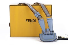 Fendi Bag Necklace Light Blue NIB