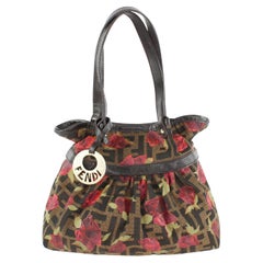 Used Fendi Bag with hand painted flowers