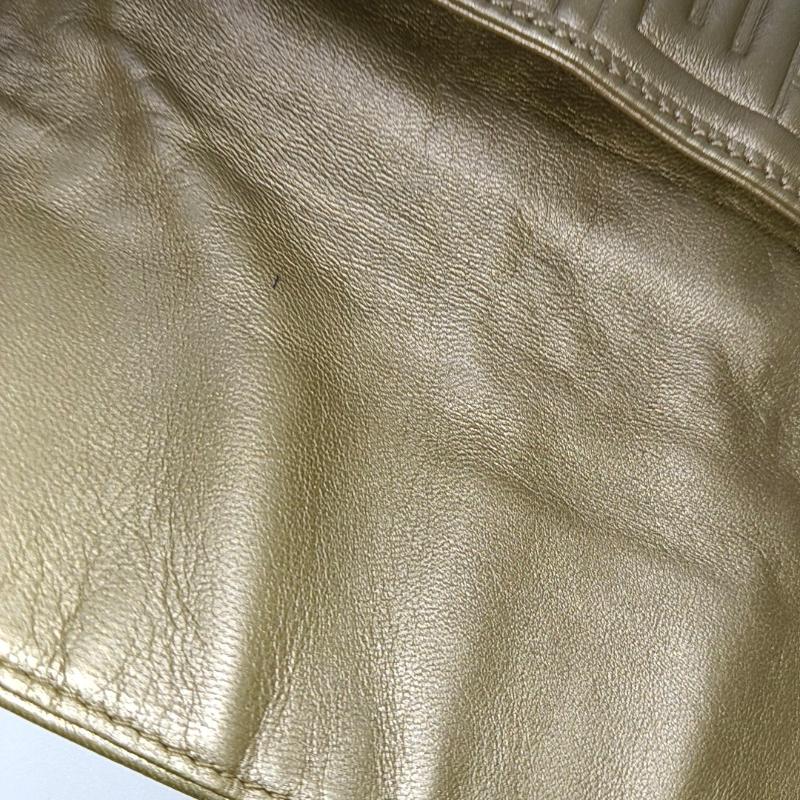 Fendi Baguette 1997 Re-edition 3D Embossed Gold Leather Shoulder bag 2