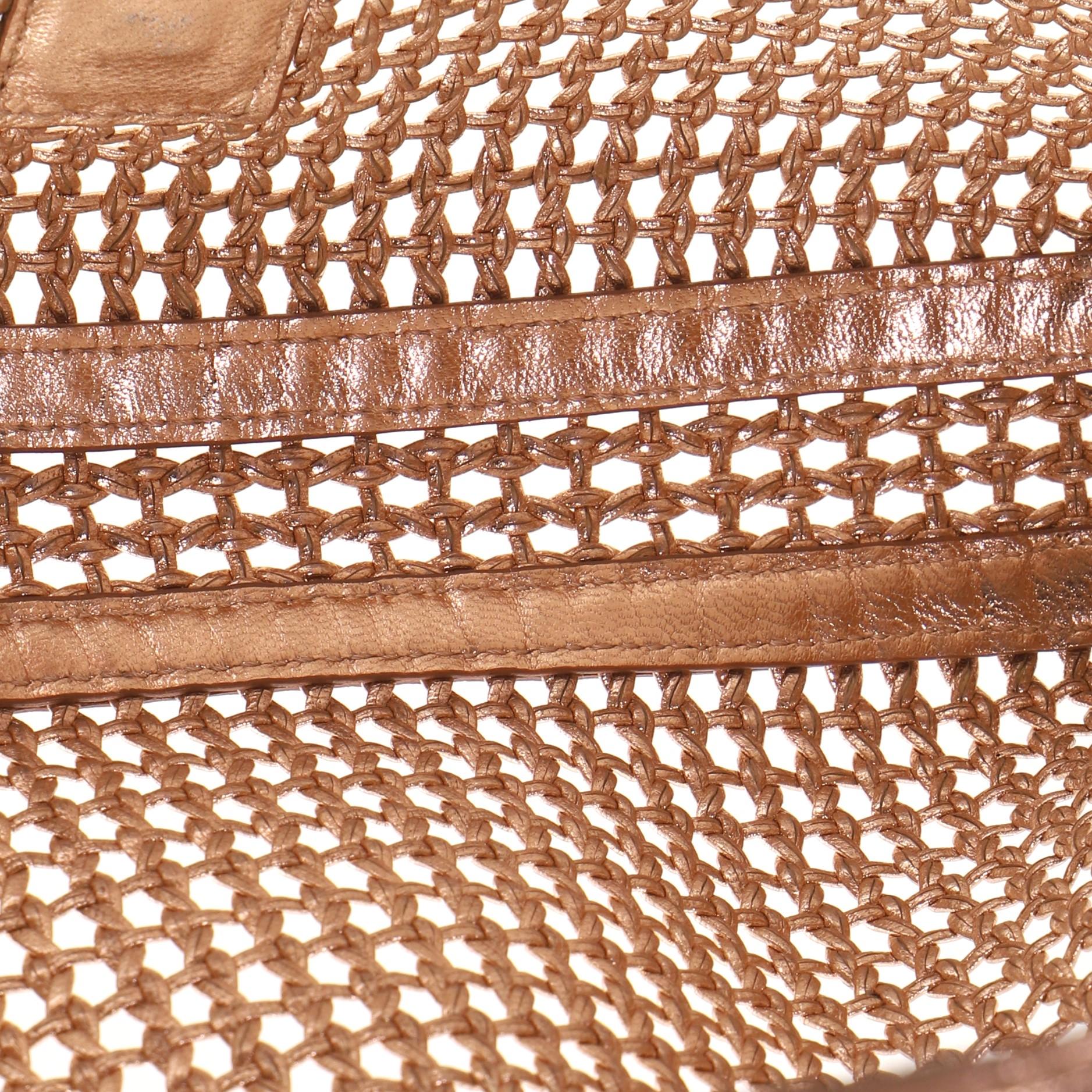 Brown Fendi Baguette Bag Woven Leather