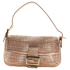 Fendi Baguette Bag Woven Leather