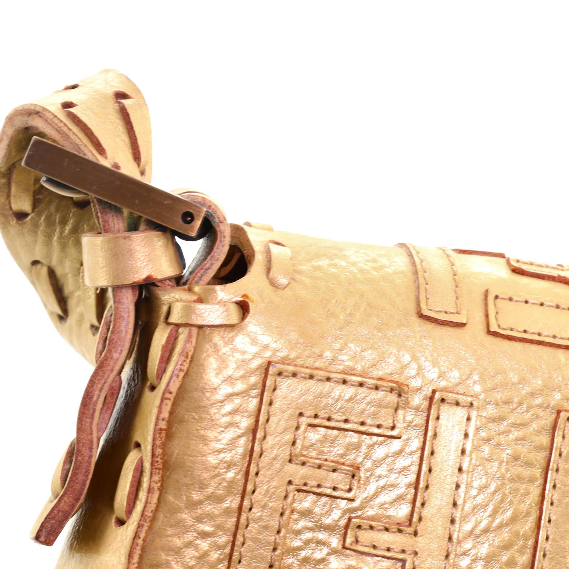 Fendi Baguette Bag Zucca Embroidered Leather 1