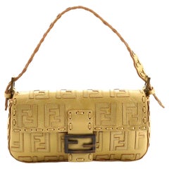 Fendi Baguette Bag Zucca Embroidered Leather