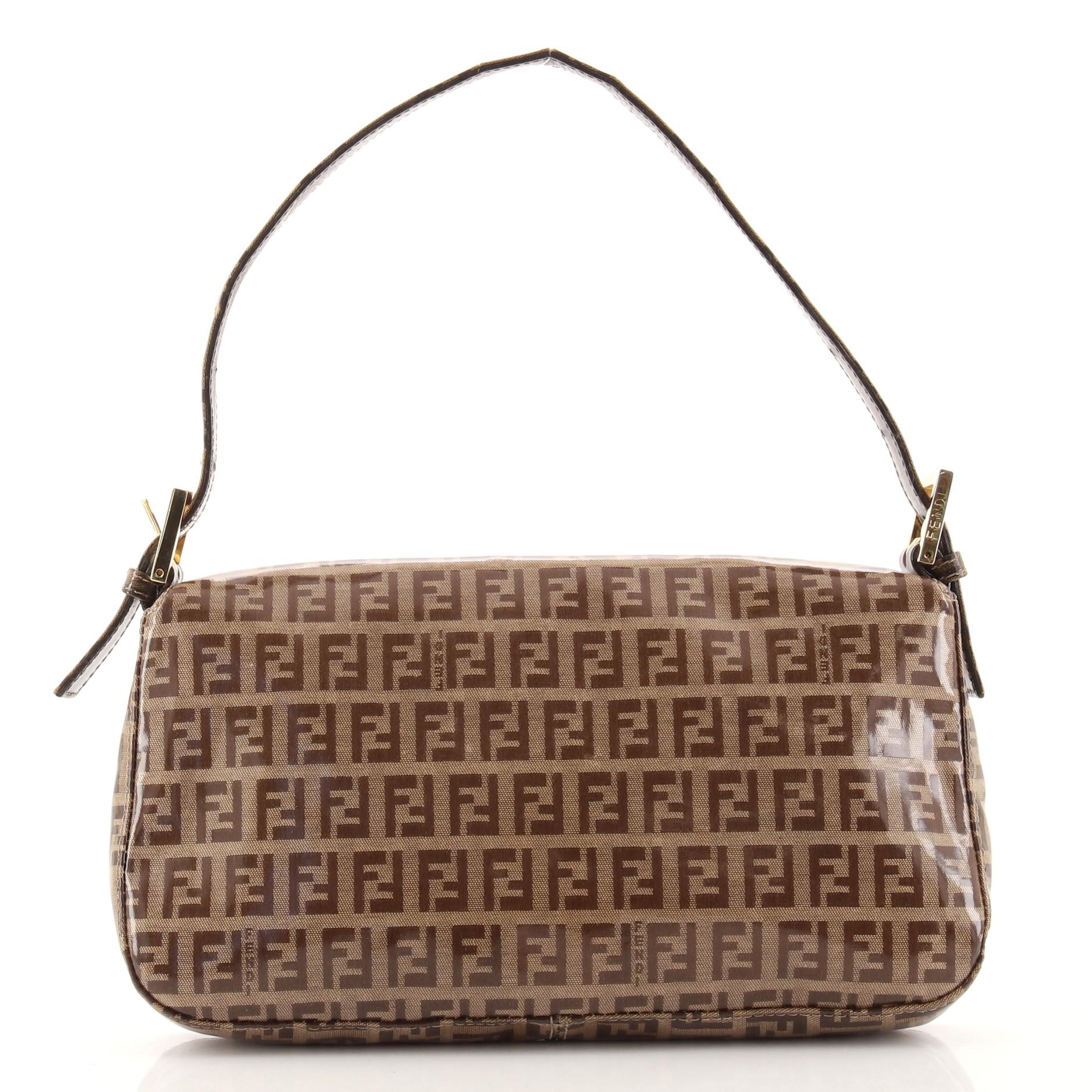 Fendi Borsa Baguette in tela rivestita di Zucchino In condizioni discrete a NY, NY