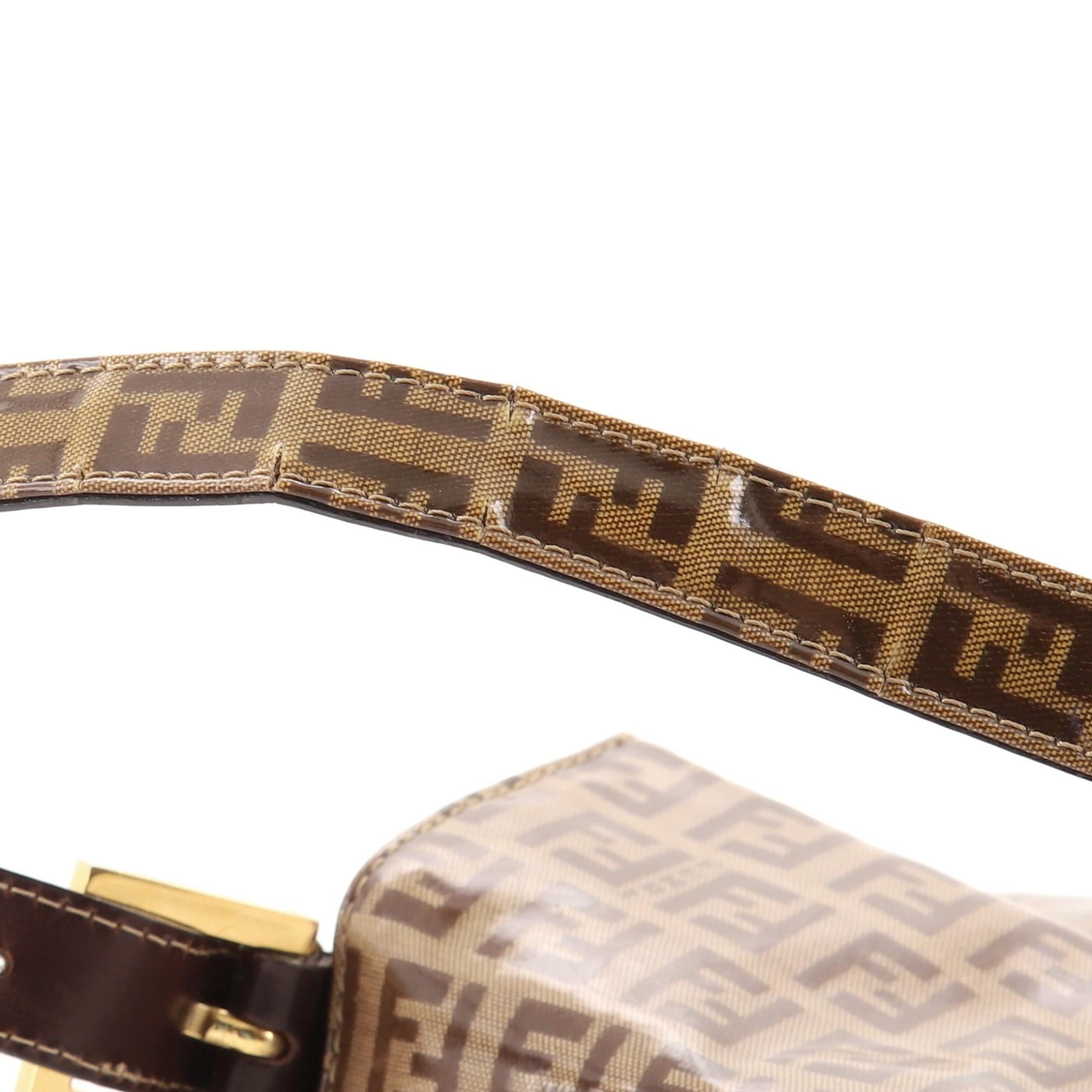 Fendi Borsa Baguette in tela rivestita di Zucchino 2