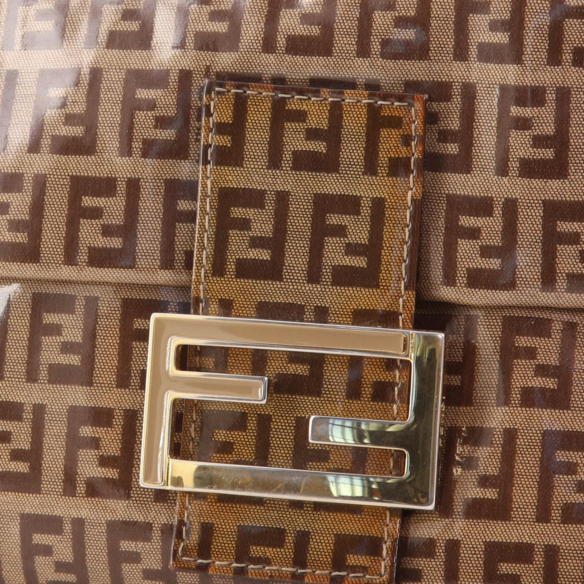 Fendi Borsa Baguette in tela rivestita di Zucchino 3