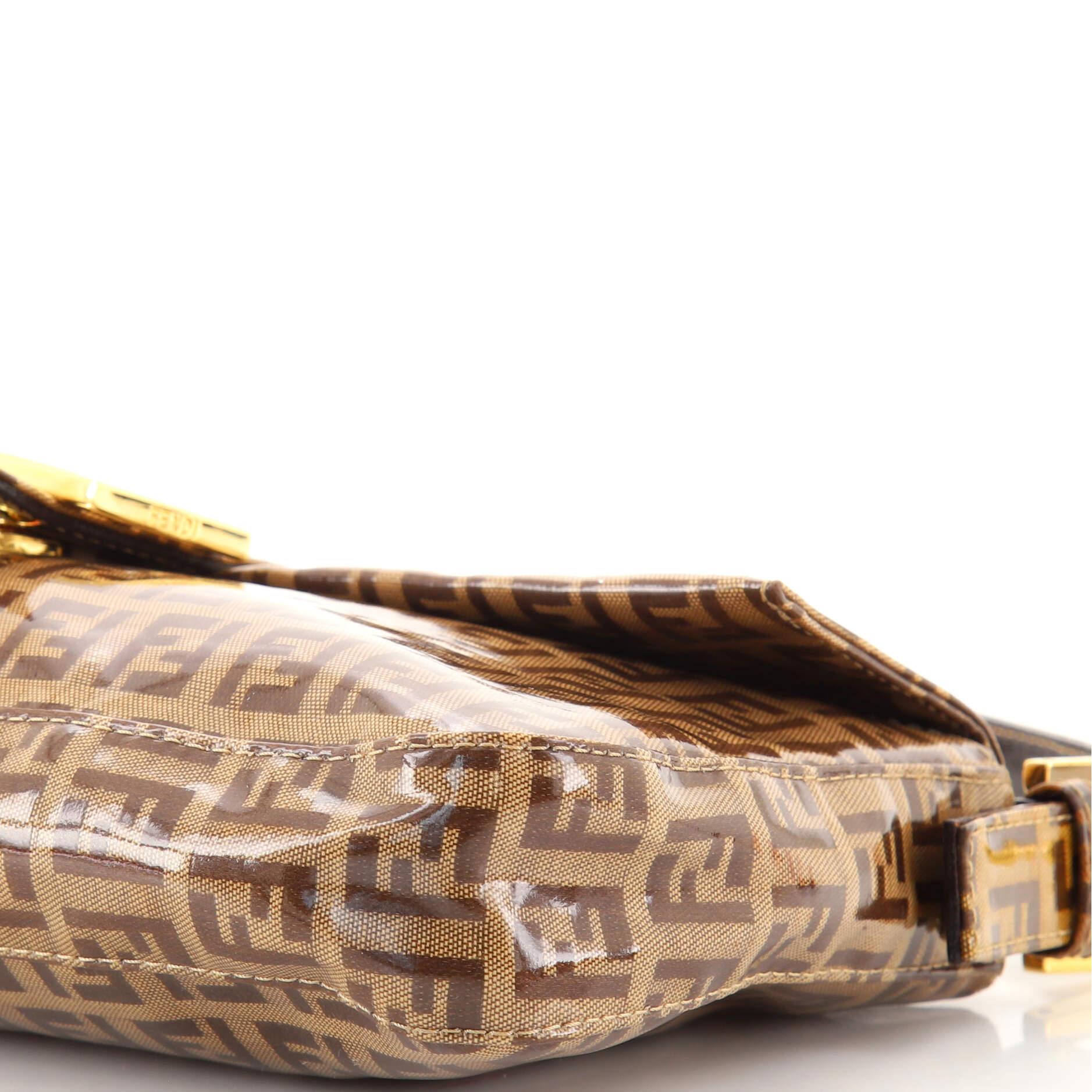Fendi Baguette Bag Zucchino Vinyl In Good Condition In NY, NY