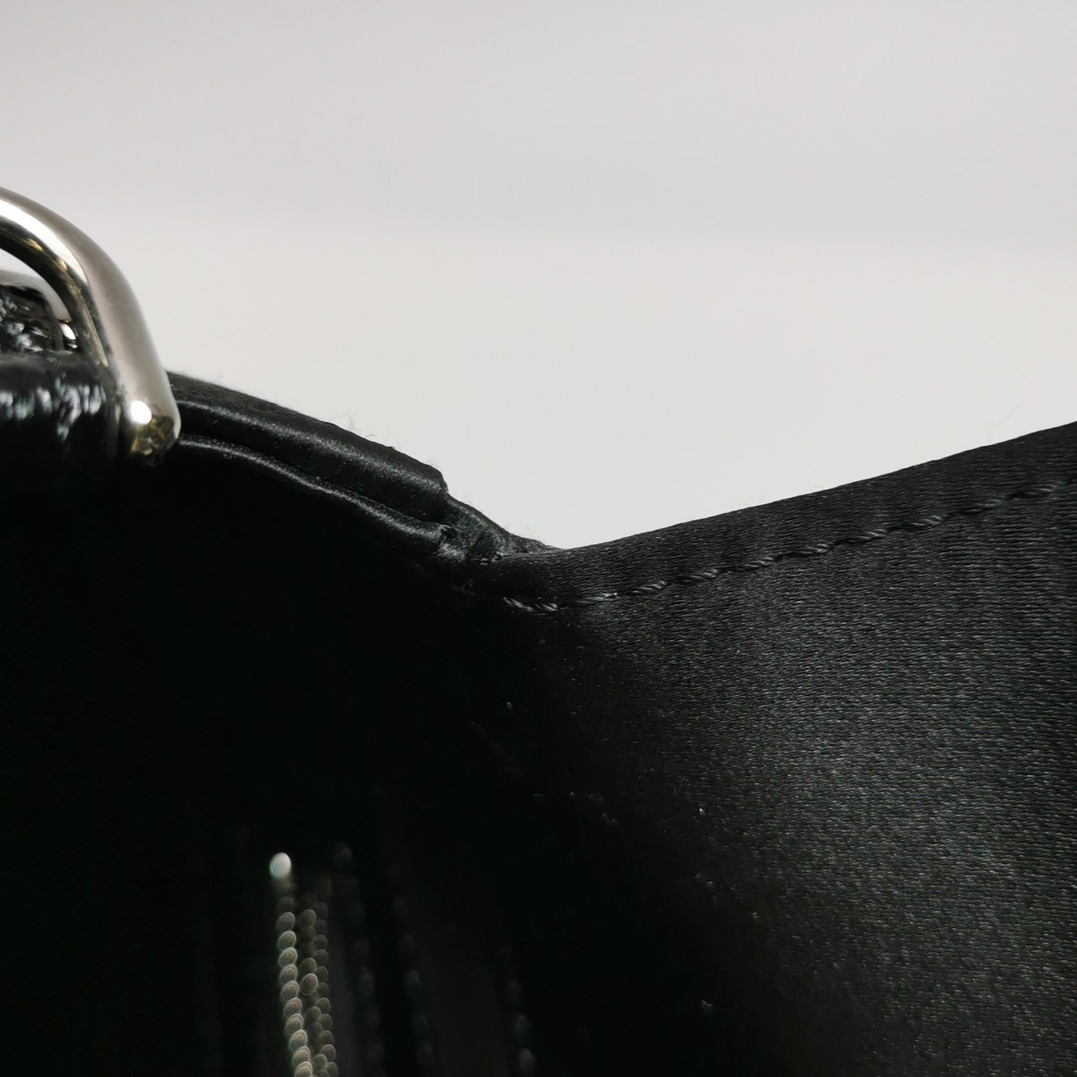 Fendi Baguette Black Silk Crystal Buckle Crossbody Bag For Sale 12