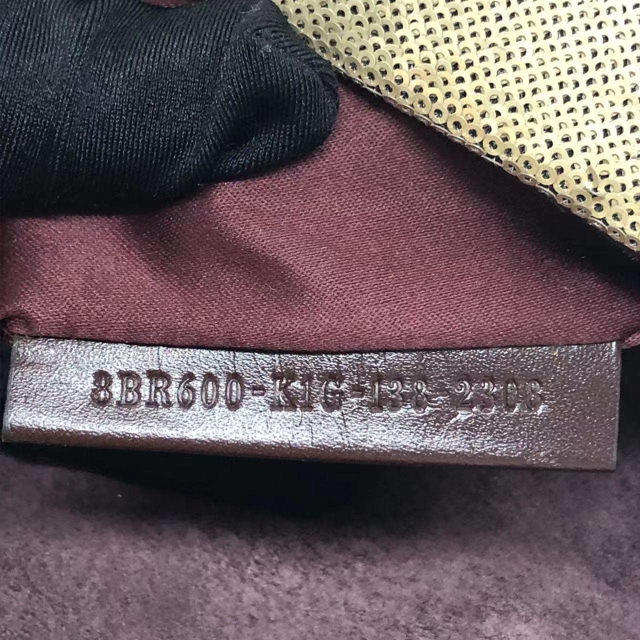 Bolso Fendi Baguette Bloques Motivo Abstracto Purpurina Lentejuelas en venta 5