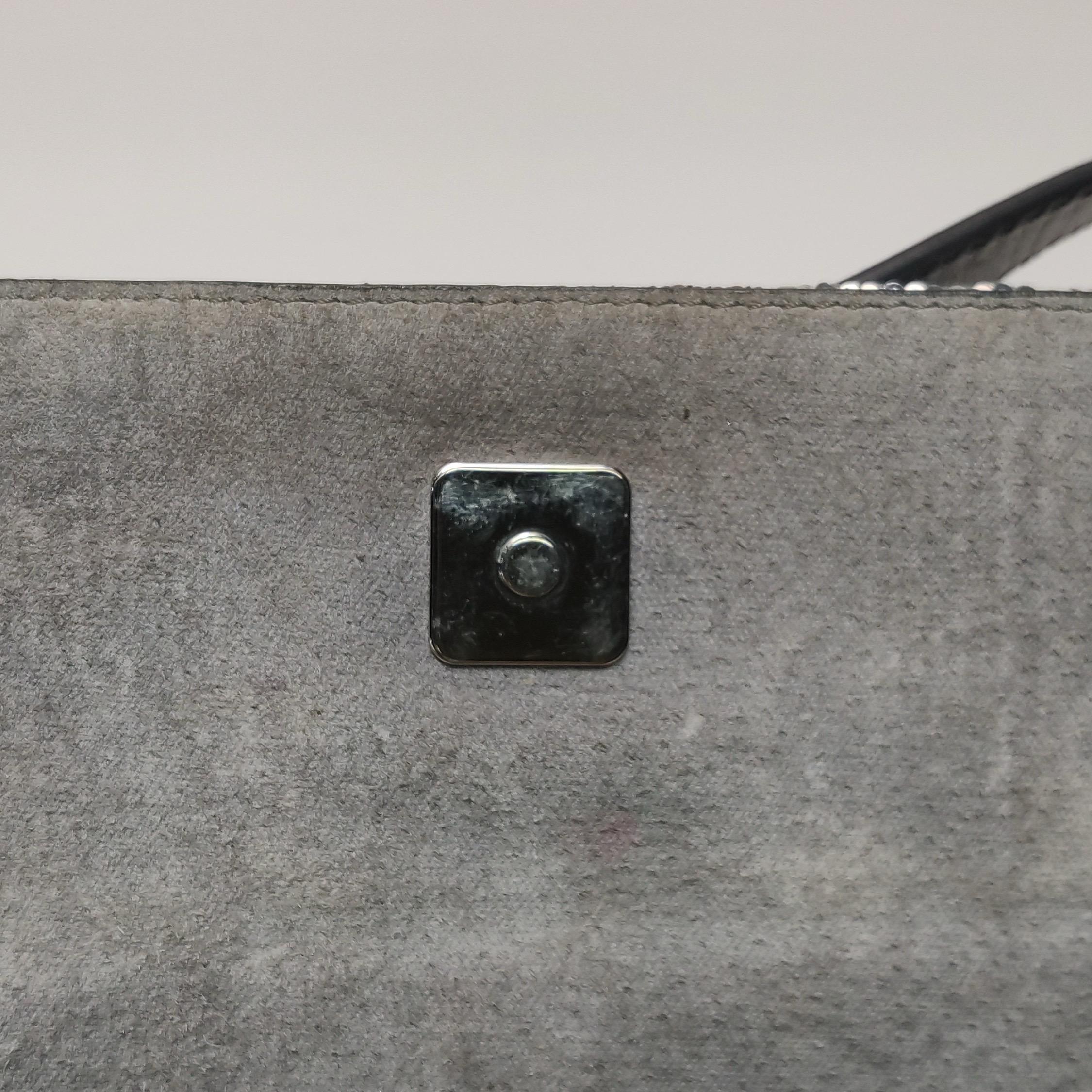 Fendi Baguette Blocks Abstract Pattern Glitter Sequin Shoulder bag For Sale 9