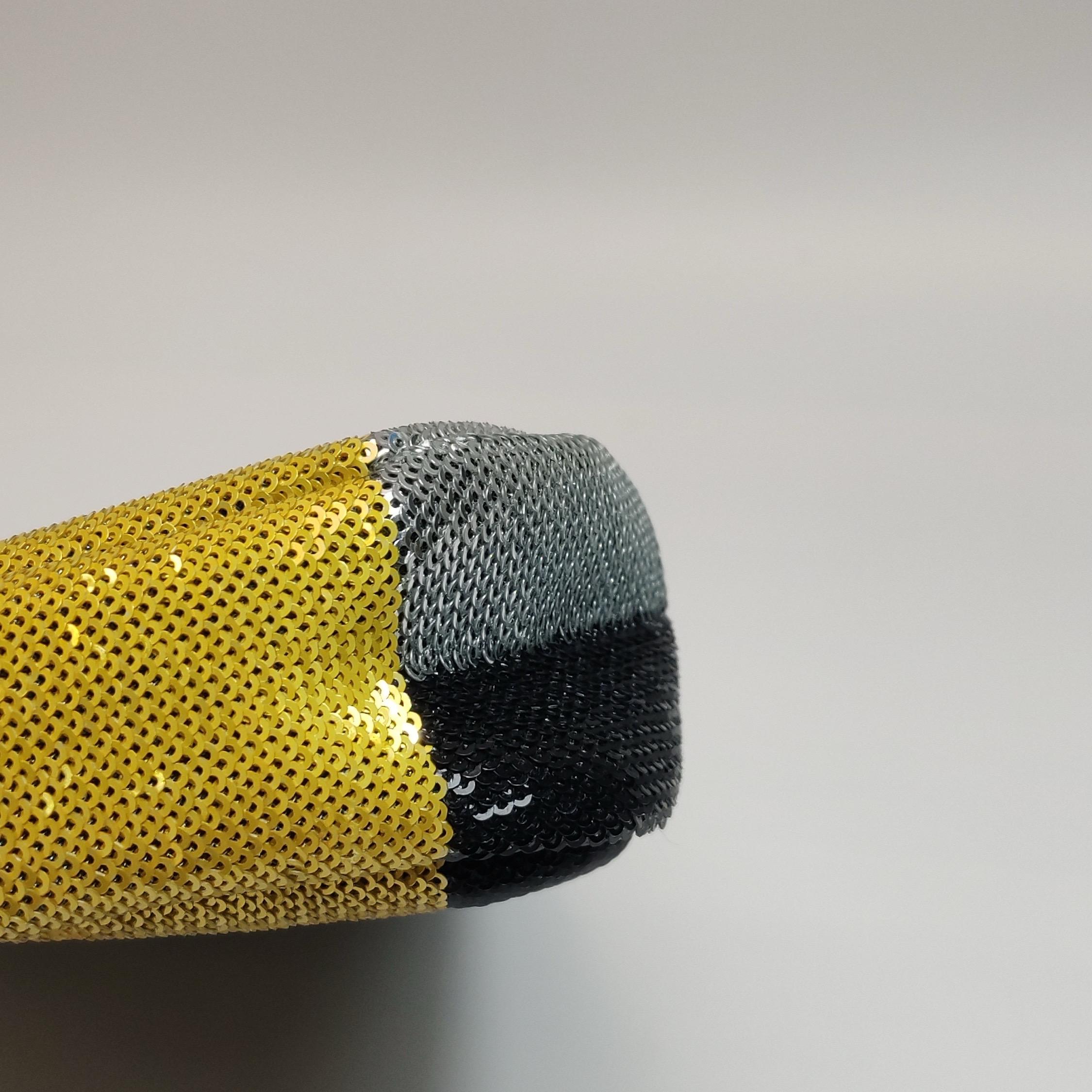 Fendi Baguette Blocks Abstract Pattern Glitter Sequin Shoulder bag For Sale 12