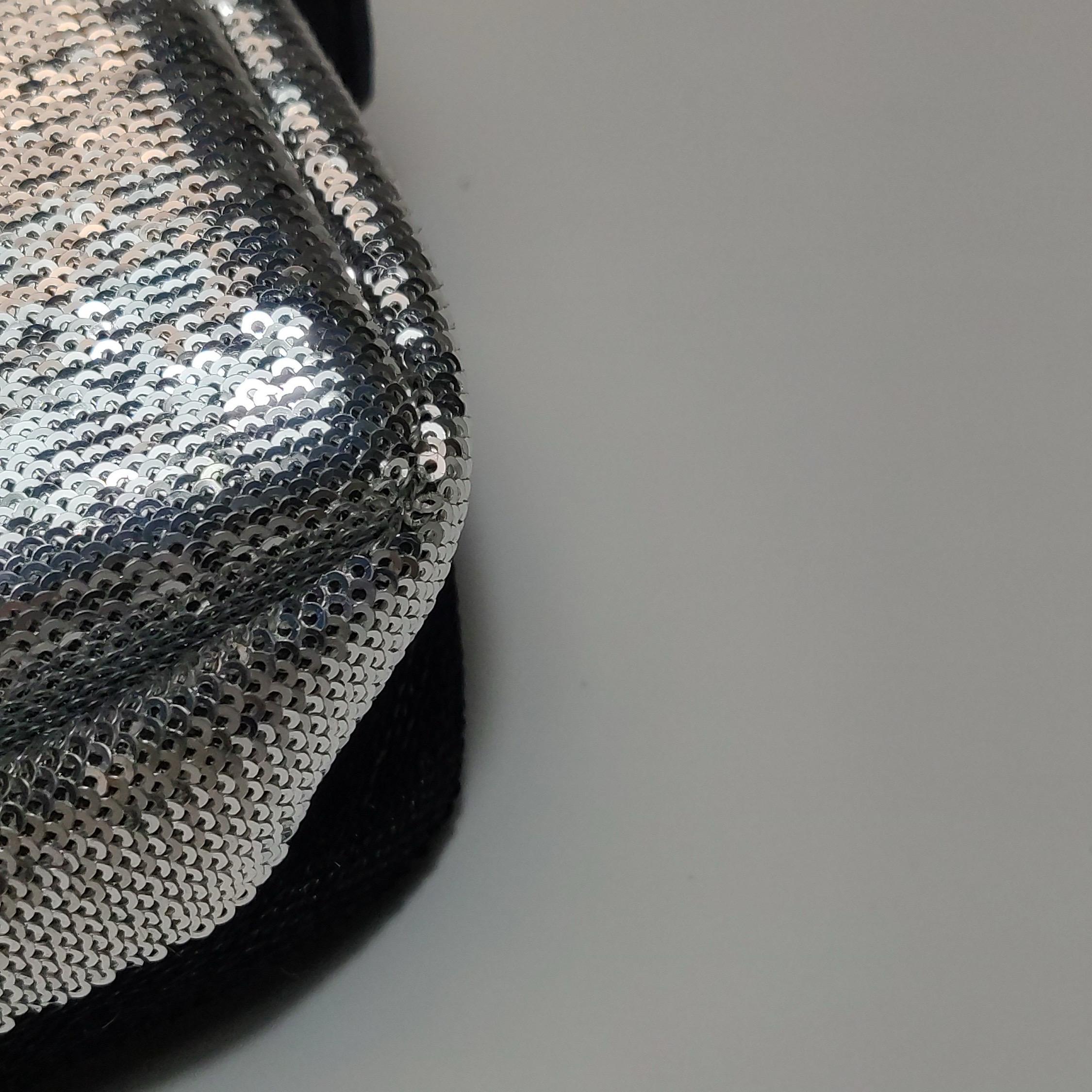 Fendi Baguette Blocks Abstract Pattern Glitter Sequin Shoulder bag For Sale 13