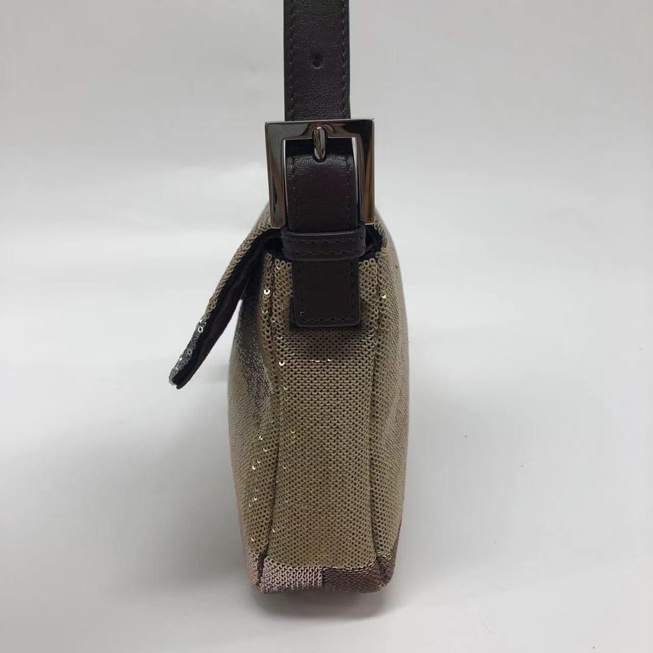Bolso Fendi Baguette Bloques Motivo Abstracto Purpurina Lentejuelas en Bueno estado para la venta en AUBERVILLIERS, FR