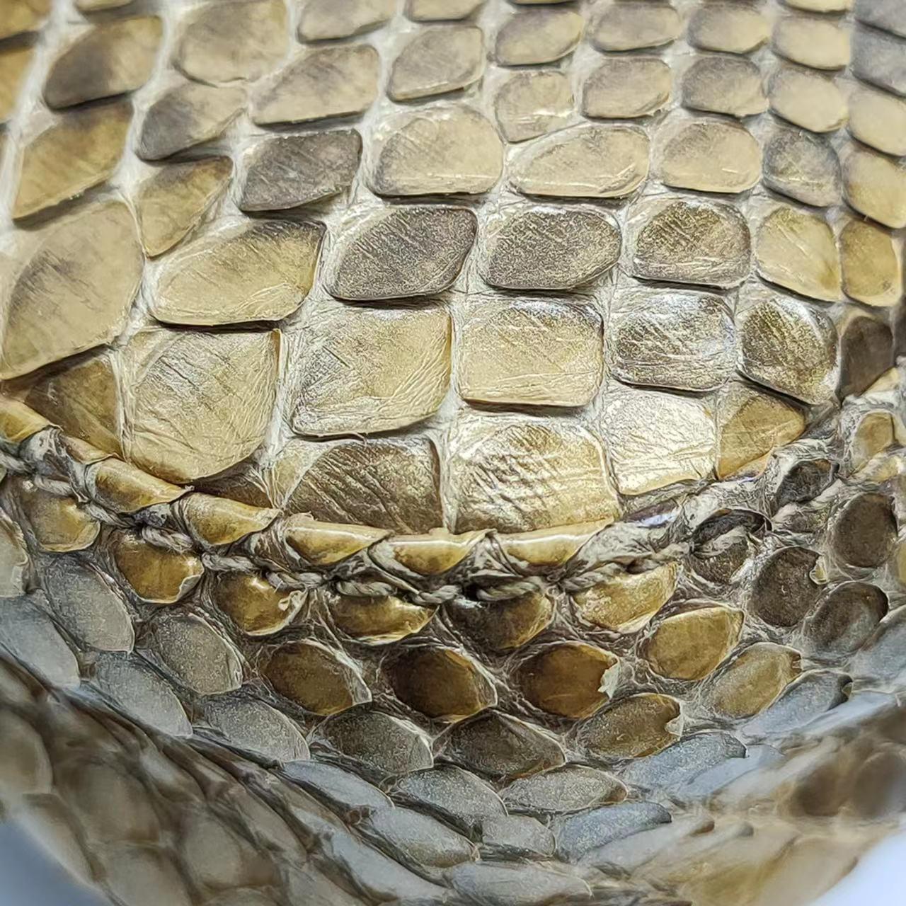 Fendi Baguette Brown Python Leather Snake Print For Sale 7