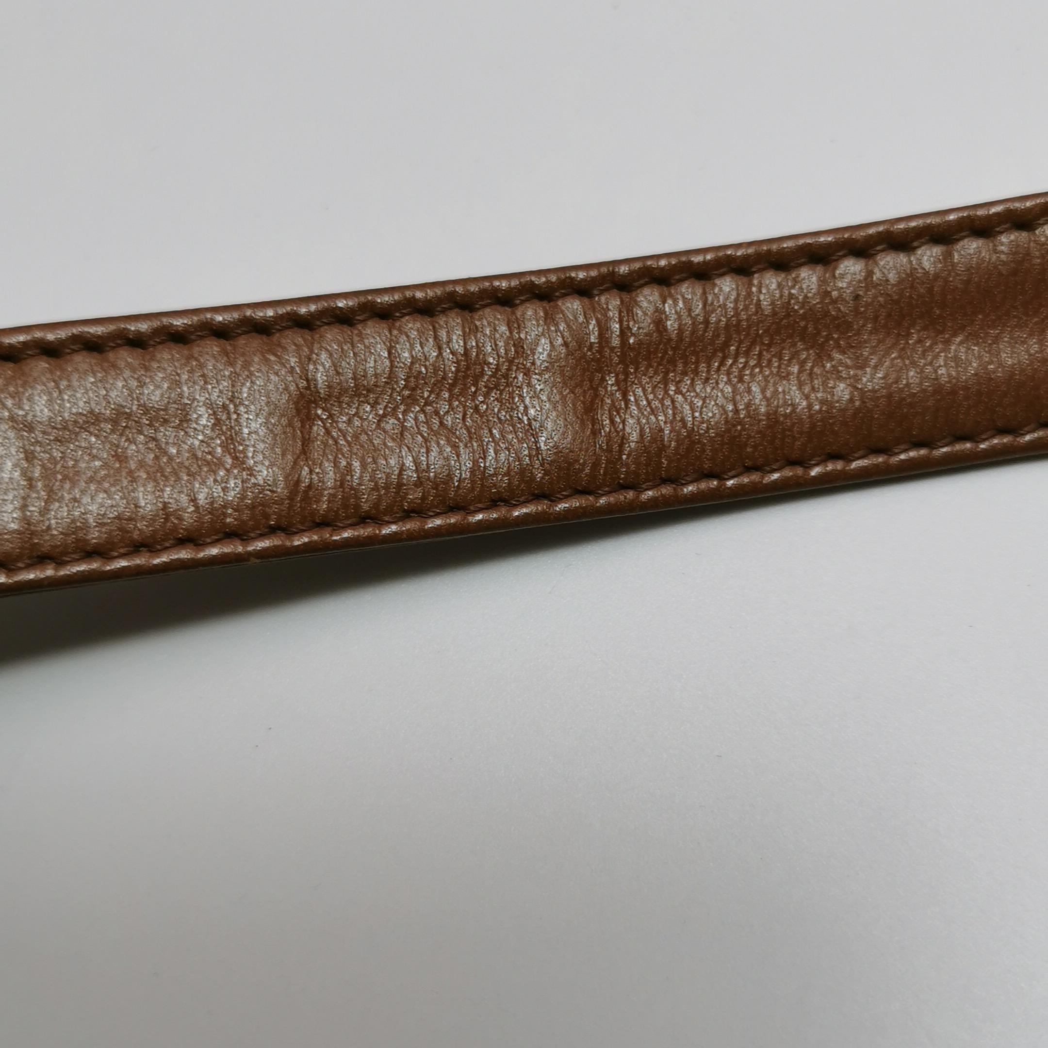 FENDI Baguette Camel Brown Soft Cloth Shoulder Bag For Sale 5