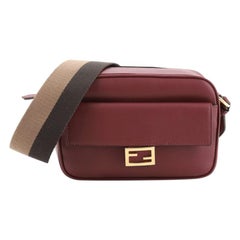 Fendi Baguette Camera Crossbody Bag Leather