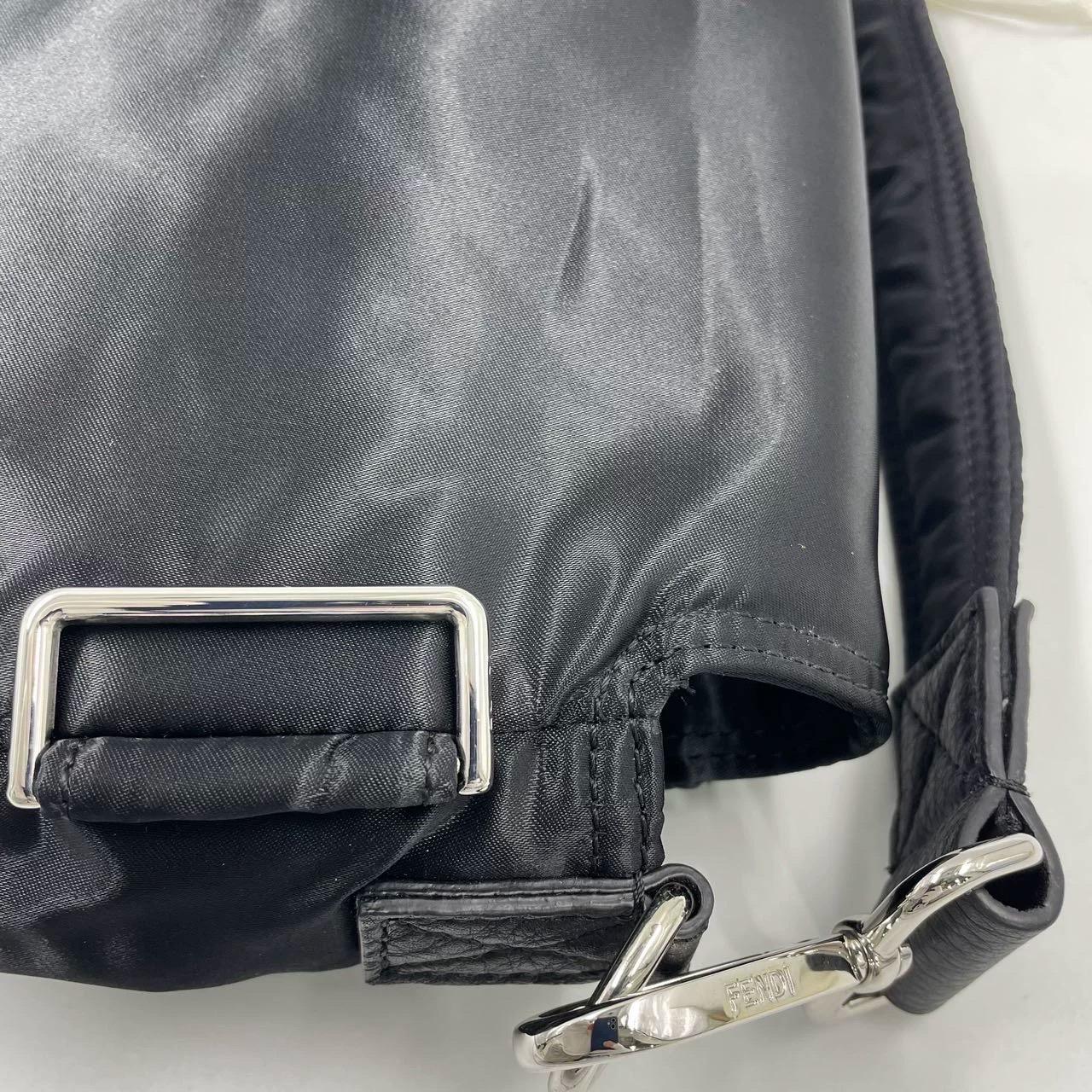 Fendi Baguette Cargo Multipocket Black Nylon 3-way Bag 7