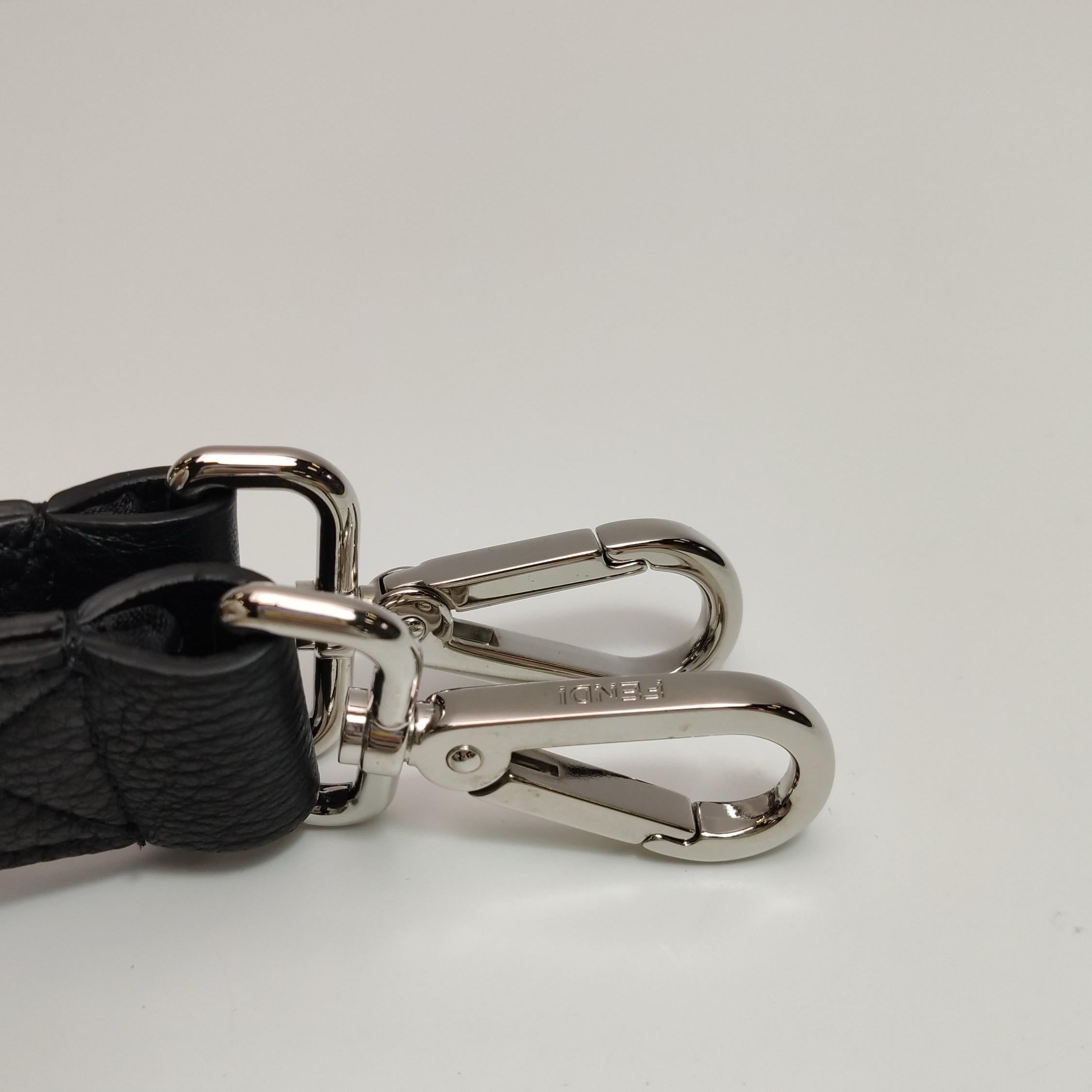 Fendi Baguette Cargo Multipocket Black Nylon 3-way Bag en vente 9
