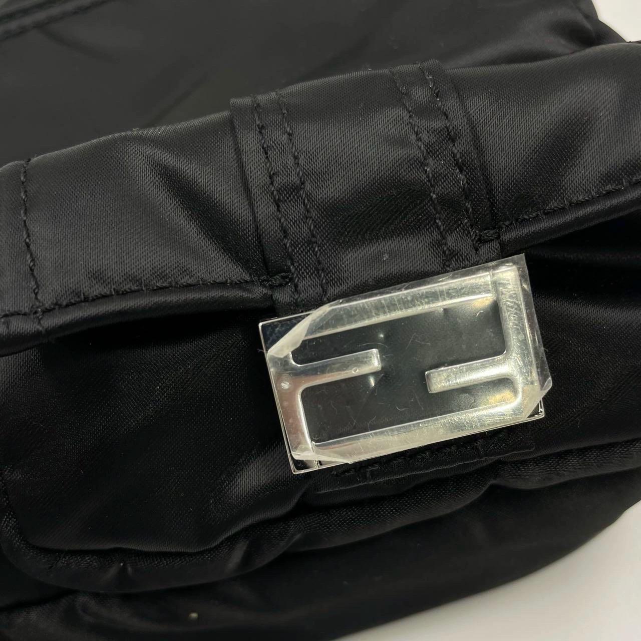 Fendi Baguette Cargo Multipocket Black Nylon 3-way Bag 11