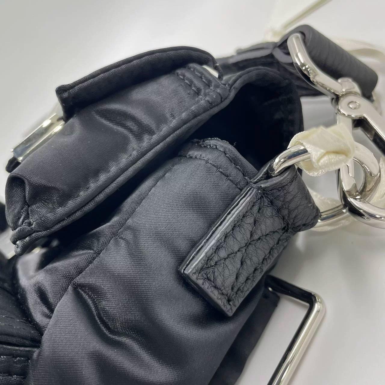 Fendi Baguette Cargo Multipocket Black Nylon 3-way Bag 14