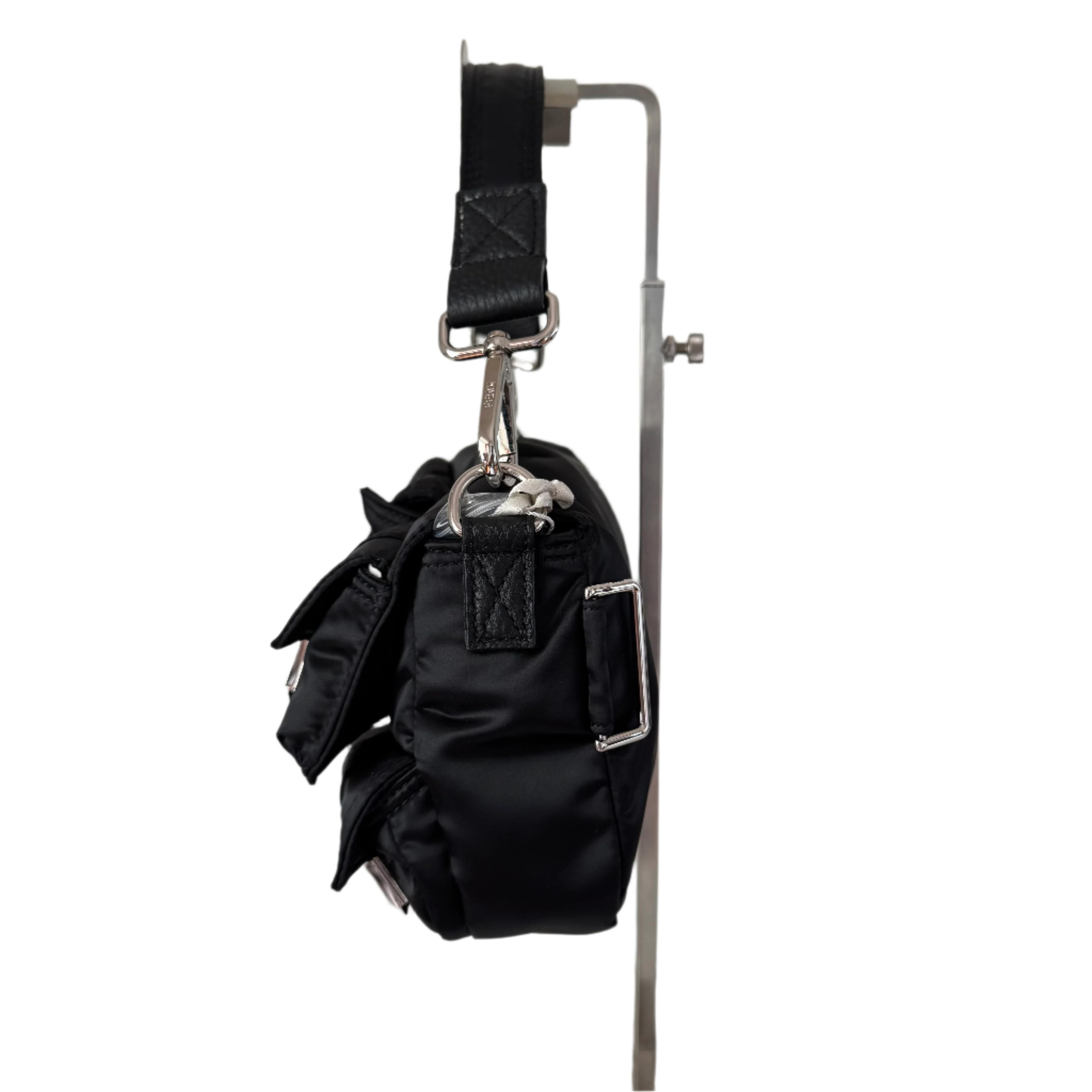 Fendi Baguette Cargo Multipocket Black Nylon 3-way Bag In New Condition In AUBERVILLIERS, FR