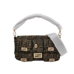 Fendi Baguette Cargo Multipocket Brown Zucca Monogram 2-way Bag