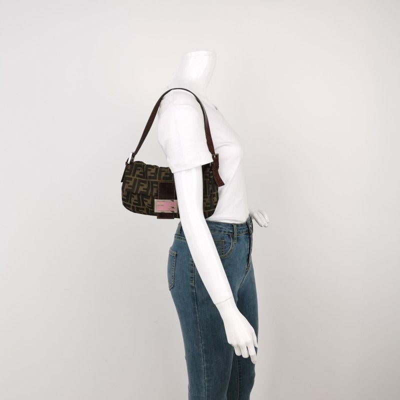 Fendi Baguette Classic Zucca Print Fendi Monogram
 These are professional photos of the actual bag.
 Introducing the Fendi Baguette, a classic icon featuring the beloved Zucca print. This vintage brown shoulder bag is a must-have for fashion lovers,
