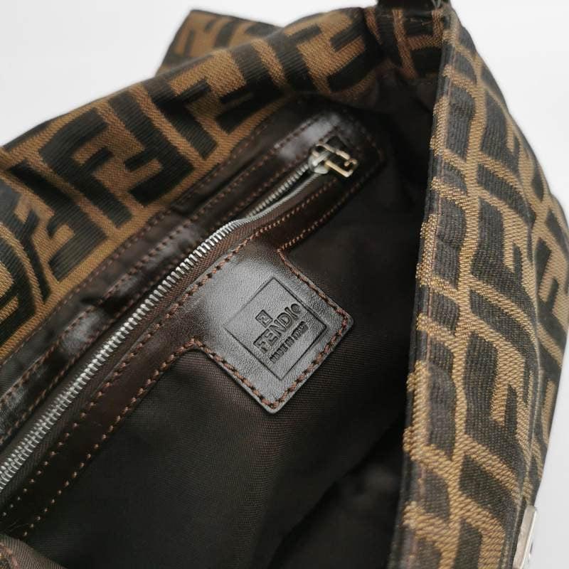 Women's Fendi Baguette Classic Zucca Print Fendi Monogram For Sale