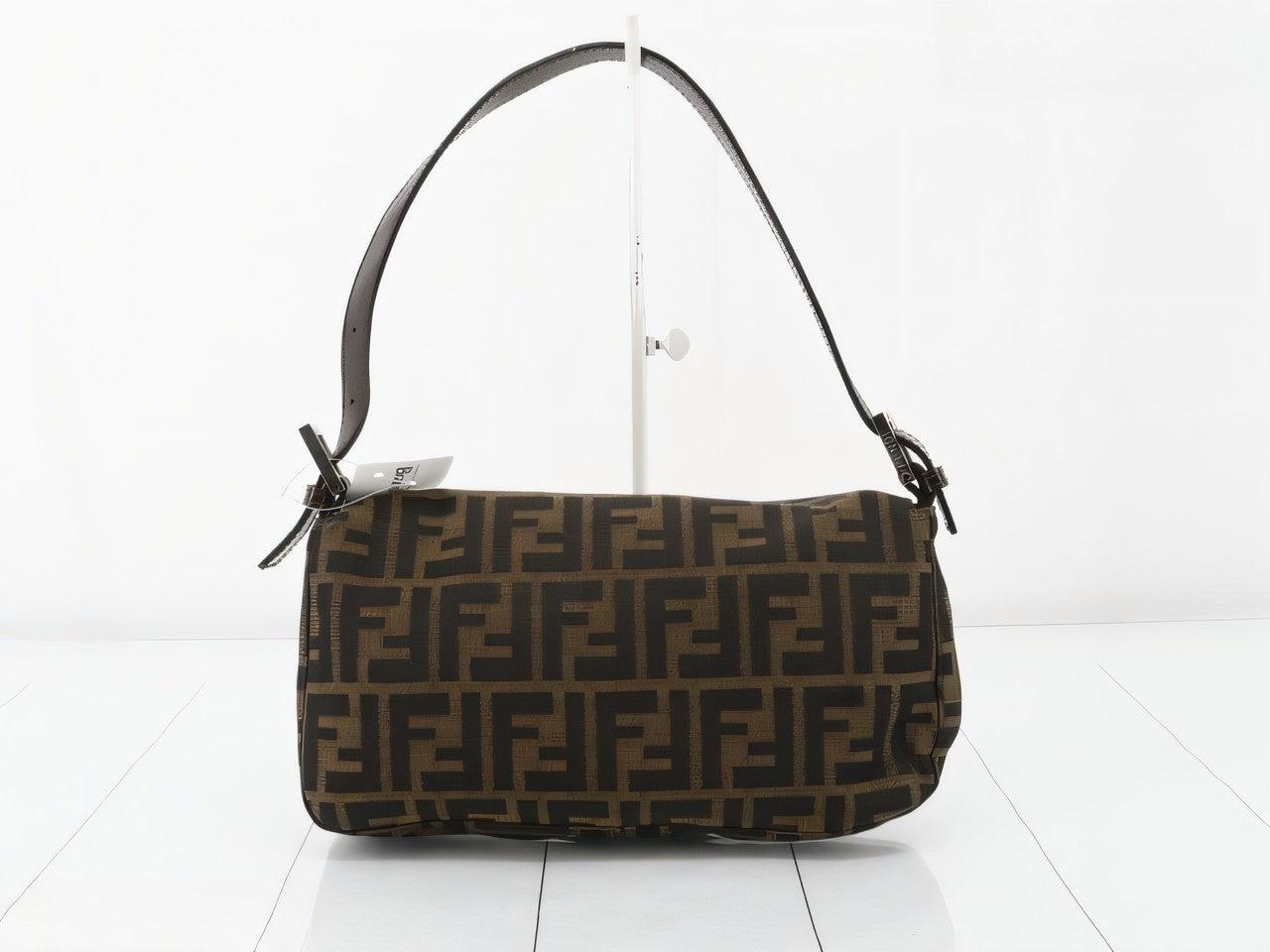 Women's Fendi Baguette Classic Zucca Print Fendi Monogram For Sale