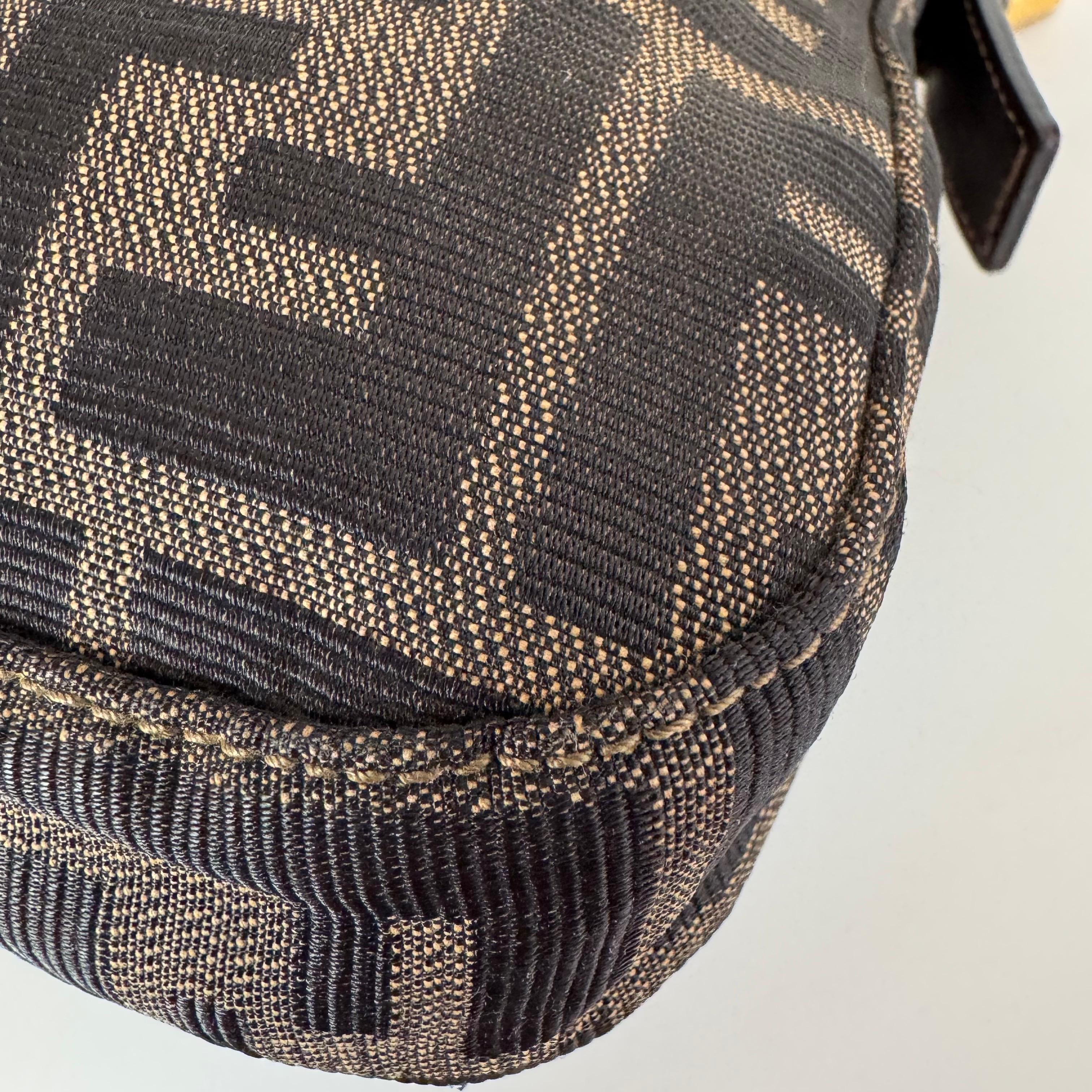 Fendi Baguette Classic Zucca Print Fendi Monogram Gold Hardware 5