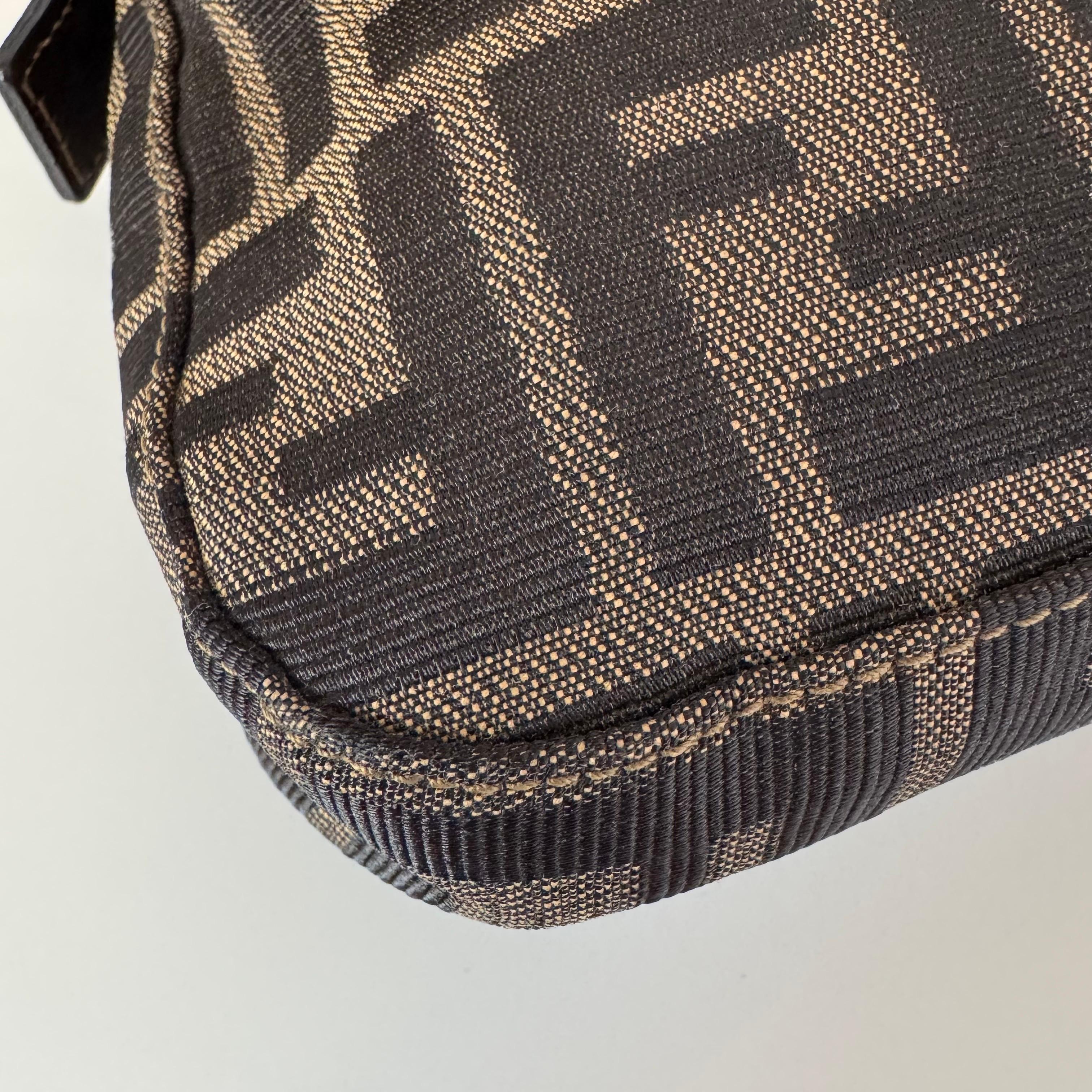 Fendi Baguette Classic Zucca Print Fendi Monogram Gold Hardware 3