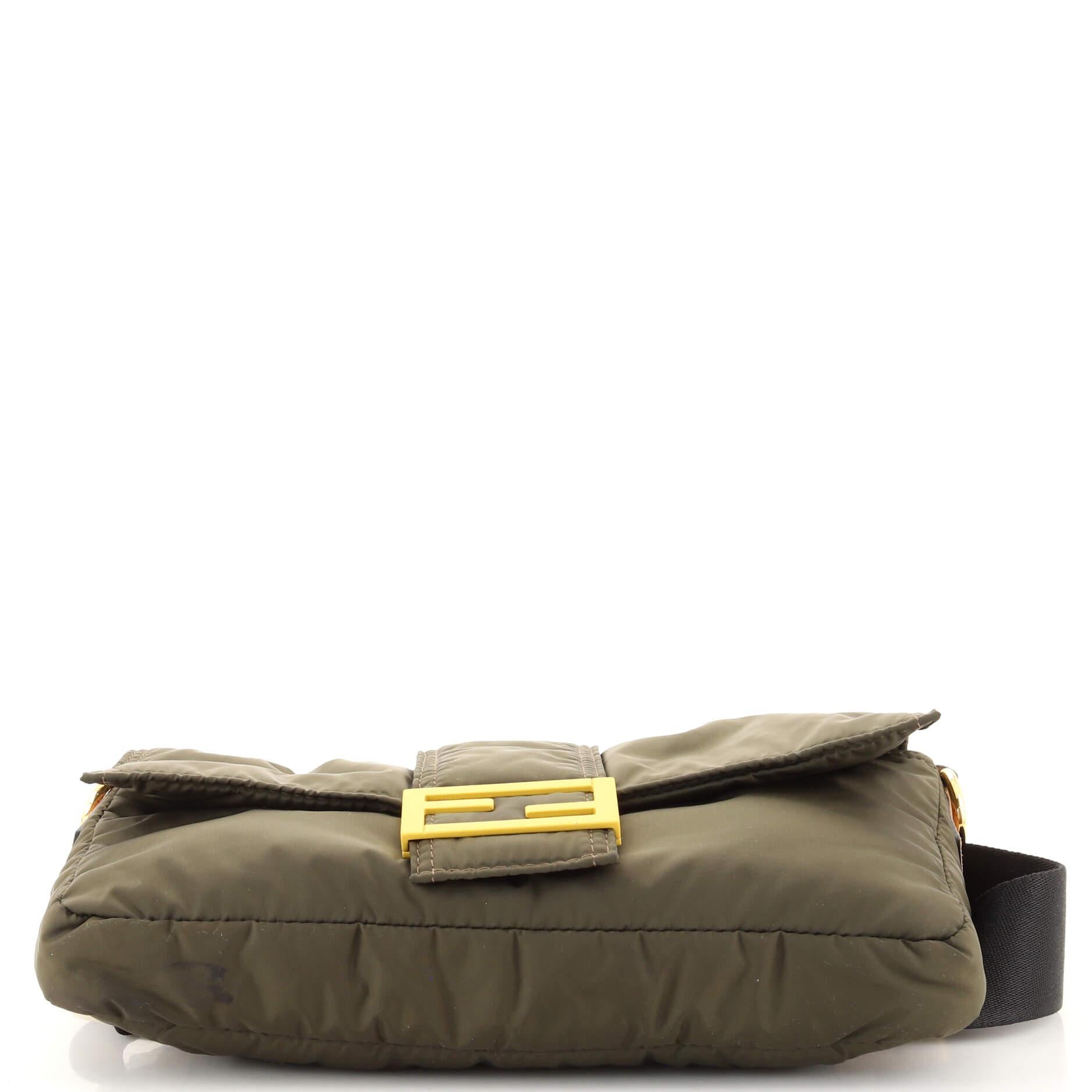 Fendi Baguette Convertible Belt Bag Nylon Medium In Good Condition In NY, NY