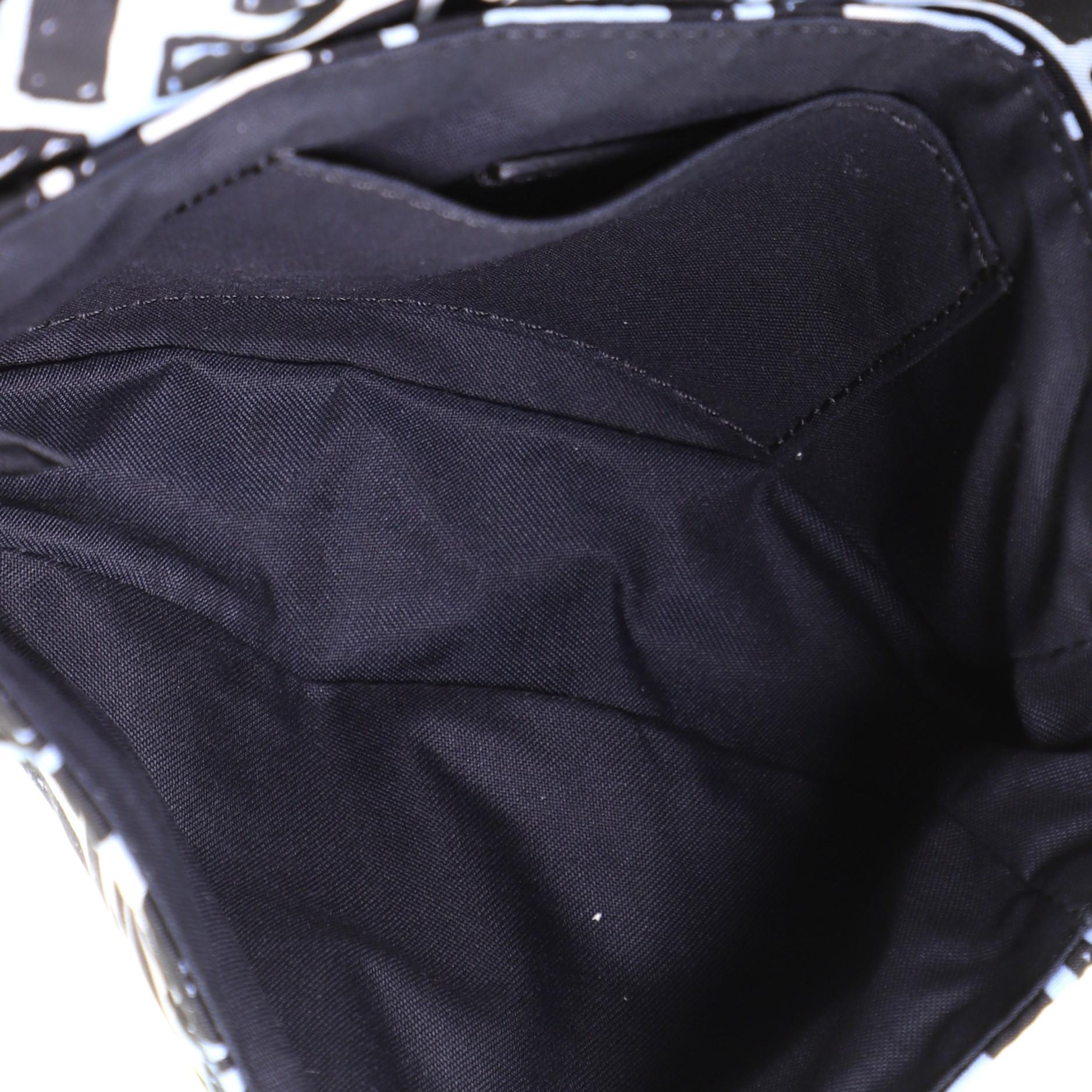 Women's or Men's Fendi Baguette Convertible Belt Bag Printed Nylon Mini