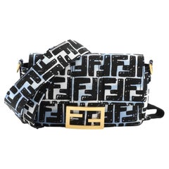 Fendi Baguette Convertible Belt Bag Printed Nylon Mini