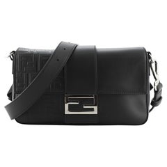 Fendi Sac à ceinture convertible baguette en cuir gaufré Zucca Moyen