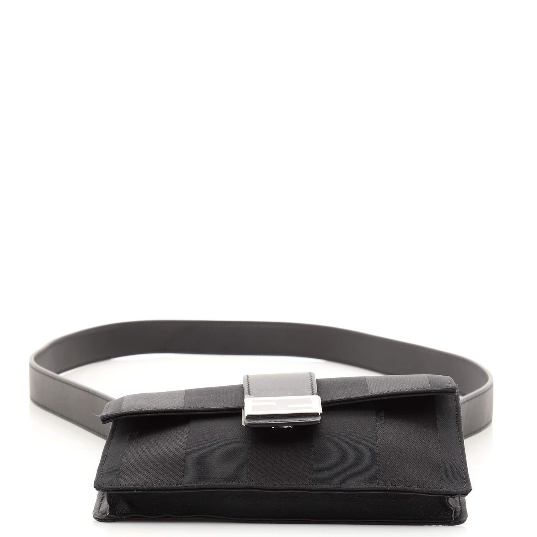 Fendi Baguette Convertible Pouch Pequin Nylon 1