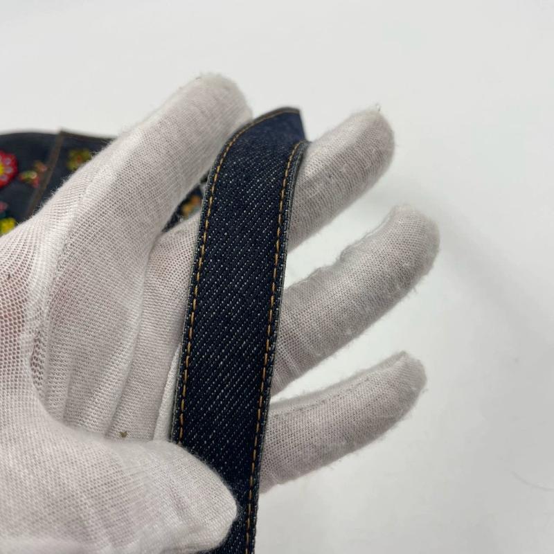 Fendi Baguette Denim with Floral Beads 25 Anniversary Special Collection 13