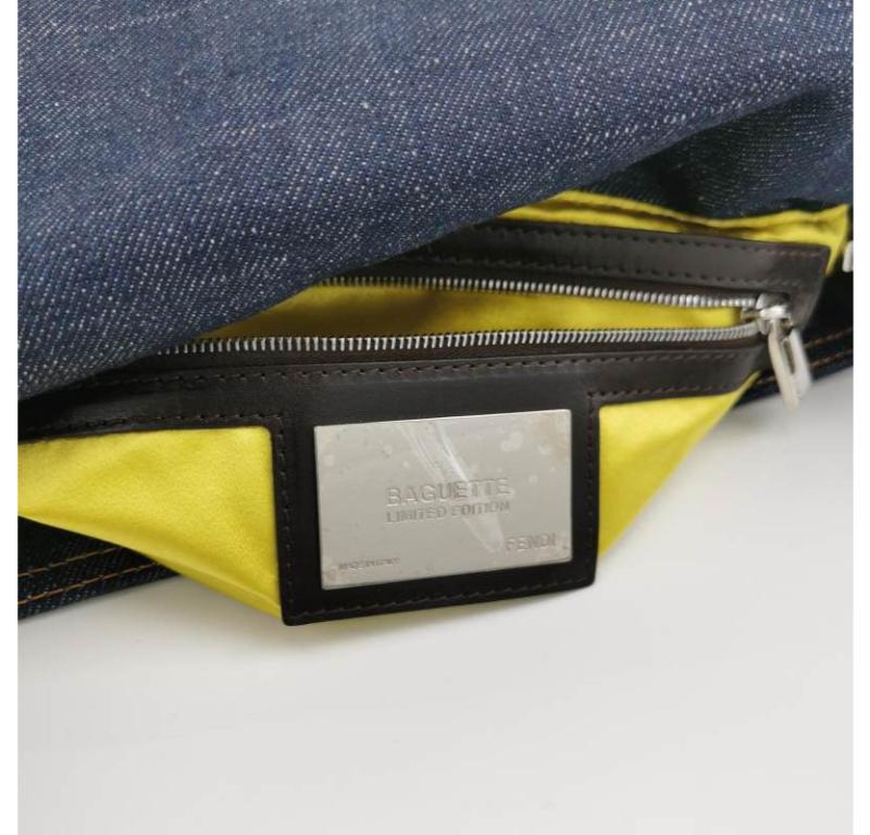 Fendi Baguette Denim with Floral Beads 25 Anniversary Special Collection 3