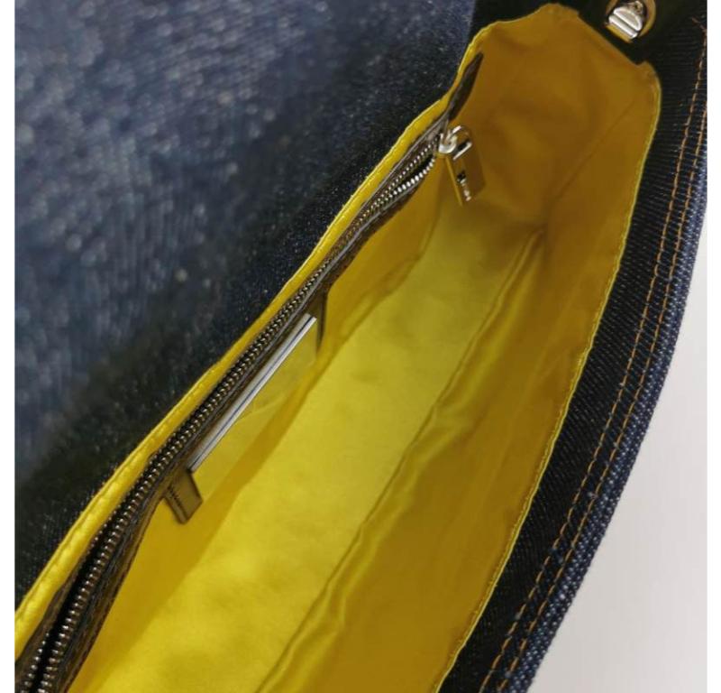 Fendi Baguette Denim with Floral Beads 25 Anniversary Special Collection 4