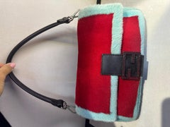 Fendi Baguette fur multicolor limited edition bag
