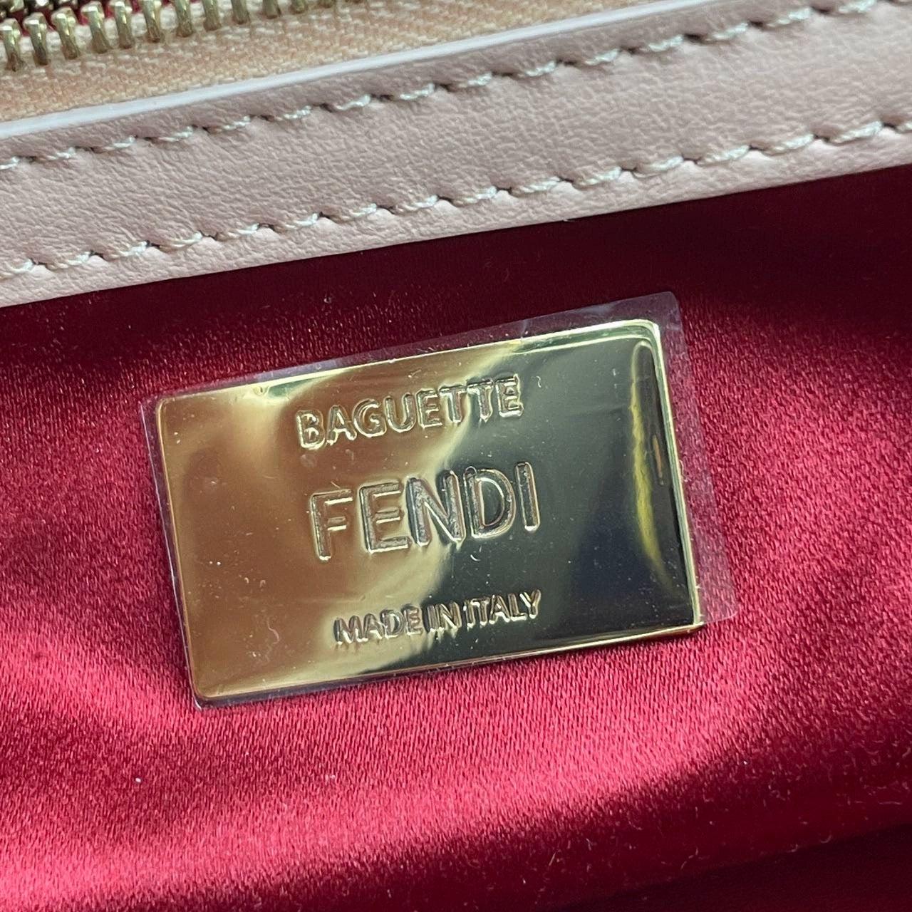 Fendi Baguette Glitter Pailletten Vitello Grace Sex & the City Baby Pink 7