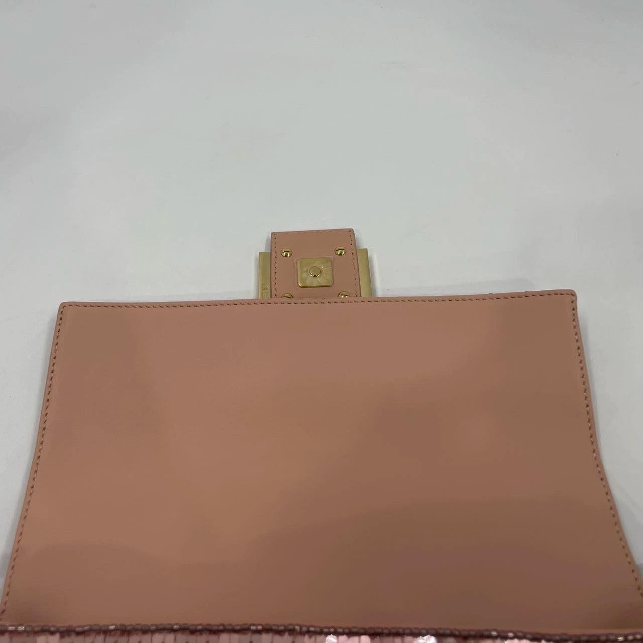 Fendi Baguette Glitter Pailletten Vitello Grace Sex & the City Baby Pink 10