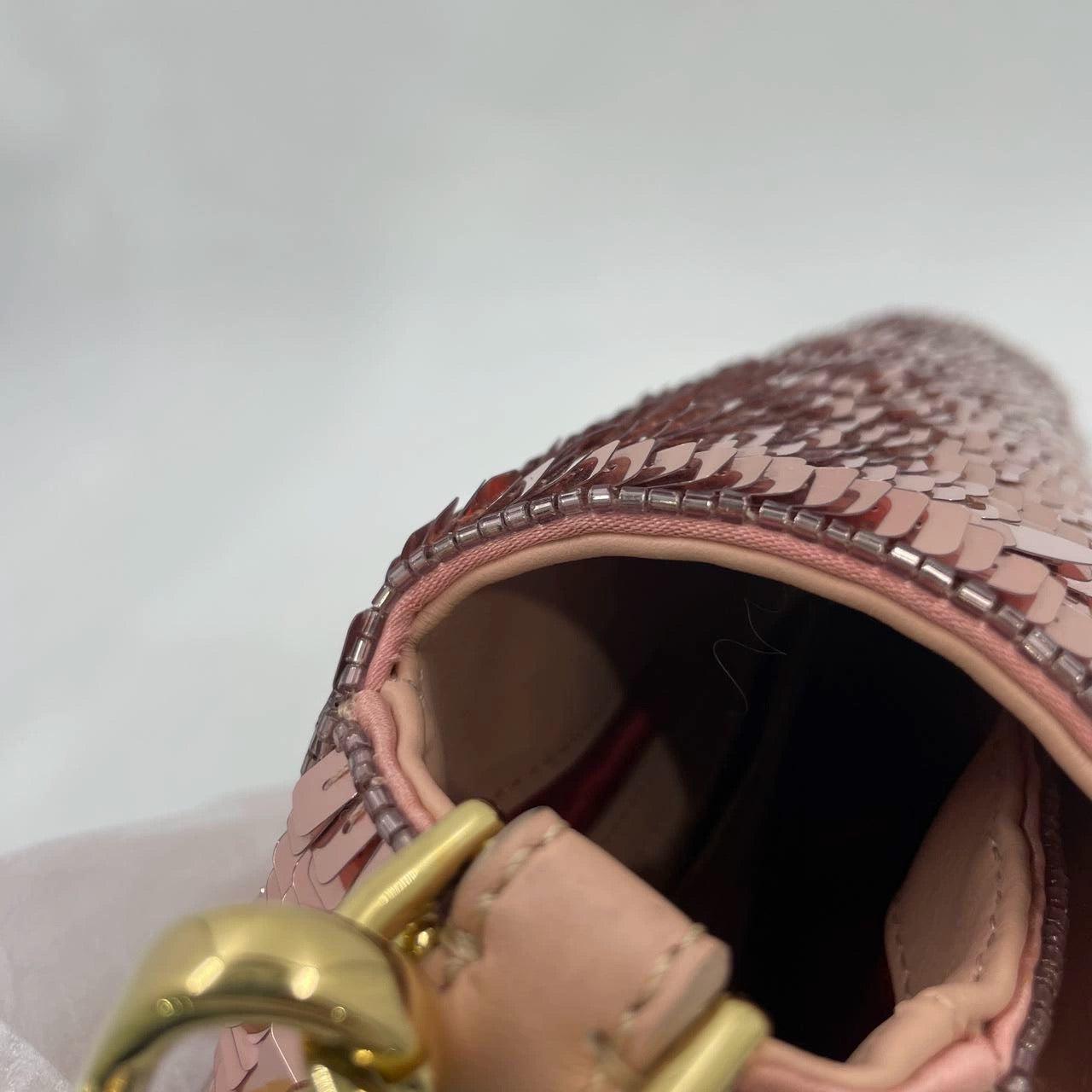 Fendi Baguette Glitter Pailletten Vitello Grace Sex & the City Baby Pink 11